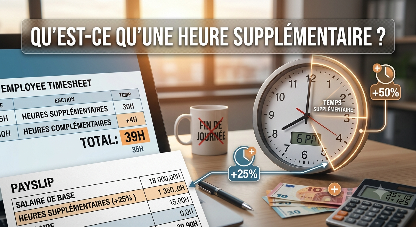 calculer heures supplémentaires